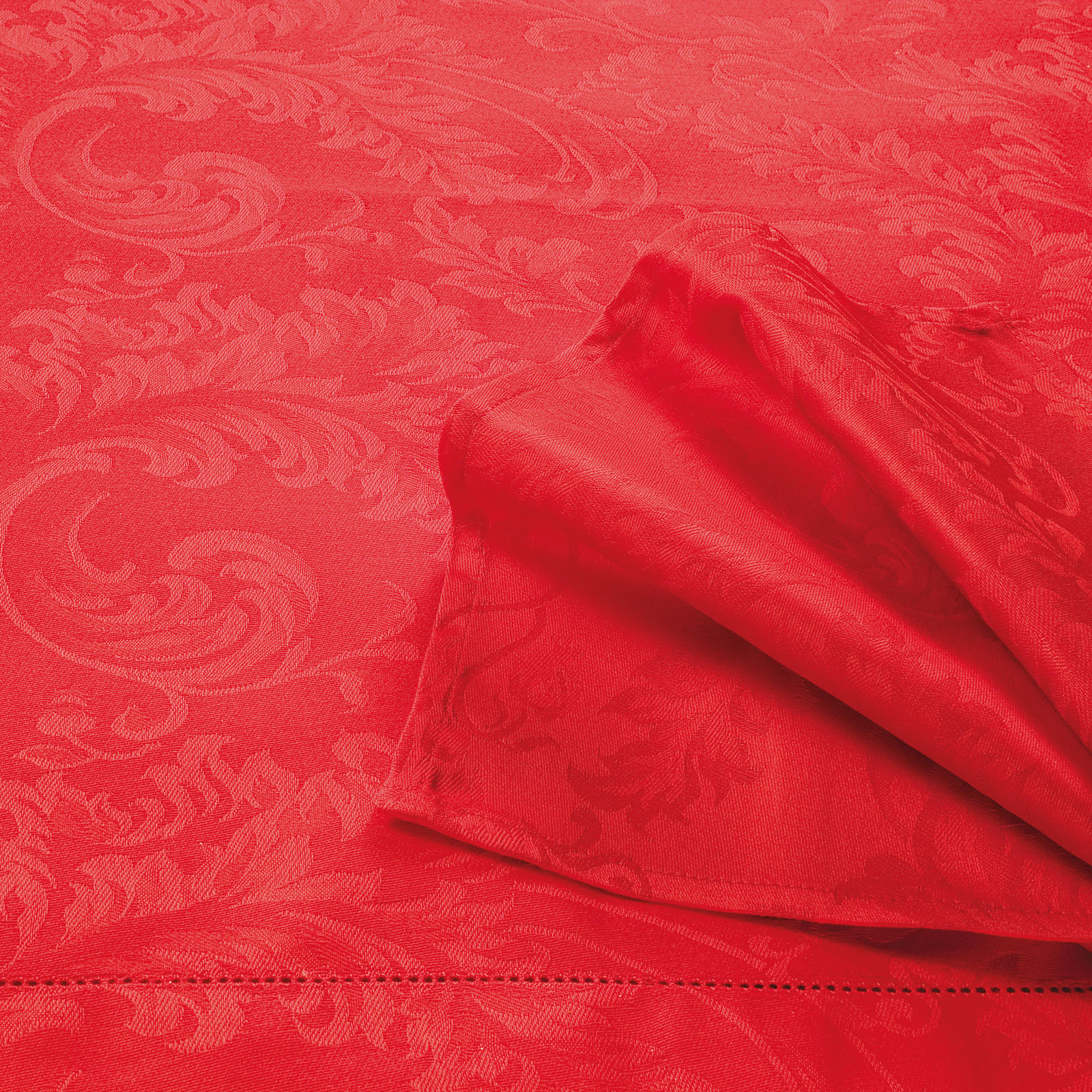 Tovaglia In Puro Cotone Fiandra Bianca - Jacquard A Quadretti, Misura 140x360 Cm Per 24 Persone - Foto 11