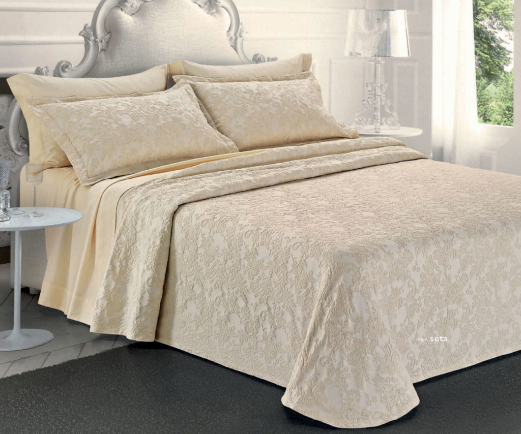 Copriletto Matrimoniale Jacquard Matelassé - Mezza Stagione, Made In Italy - Foto 6