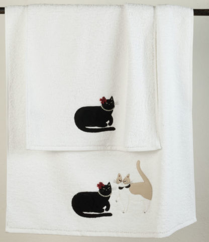asciugamani spugna gatti maryhome
